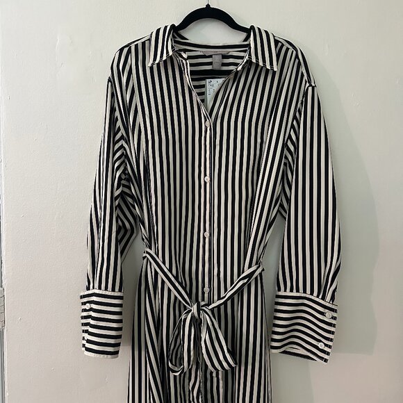 Tie-Belt Shirt Dress - Picture 2 of 5